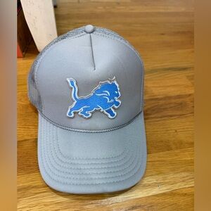 Gray Cap with Blue Lion Logo